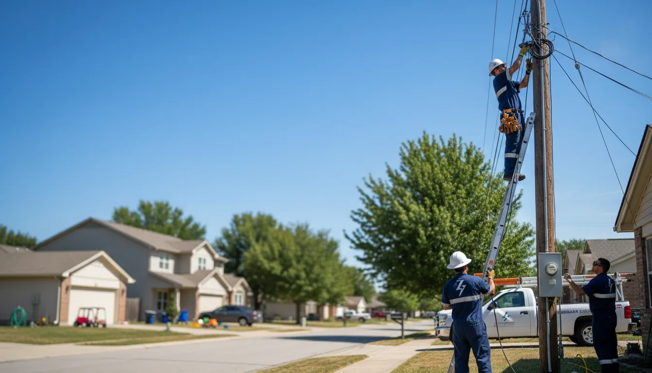 Residential electrician providing installation services in West Alton, MO